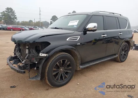 2020 Nissan Armada Platinum 4Wd z USA, uszkodzony, nr VIN JN8AY2NE8L9781304
